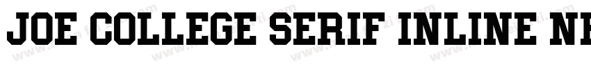 Joe College Serif Inline NF W05字体转换